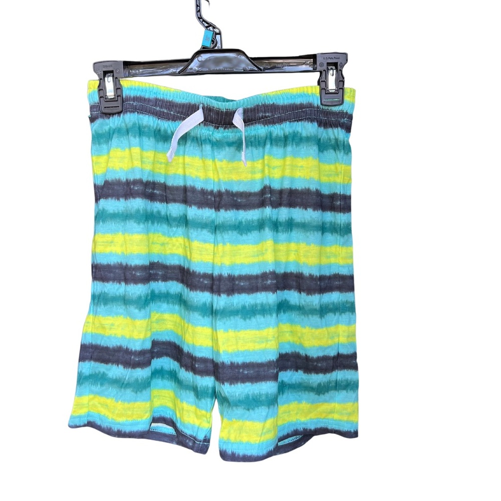 Cat And Jack Boys Pull On Shorts Sz XL 14 Green/yellow/Black